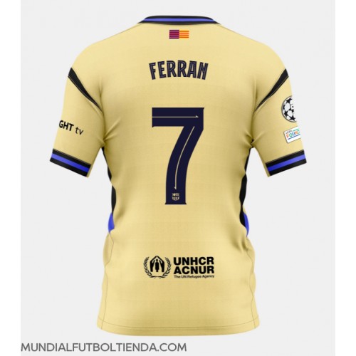 Camiseta Barcelona Ferran Torres #7 Segunda Equipación Replica 2025-26 mangas cortas Camiseta Barcelona Ferran Torres #7 Segunda Equipación Replica 2025-26 mangas cortas